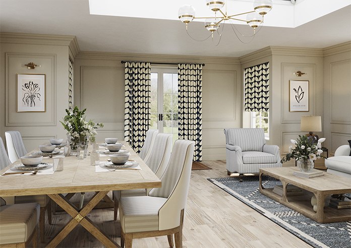 Orla Kiely Jumbo Solid Stem, Whale - Made to Measure Curtains - Image 7